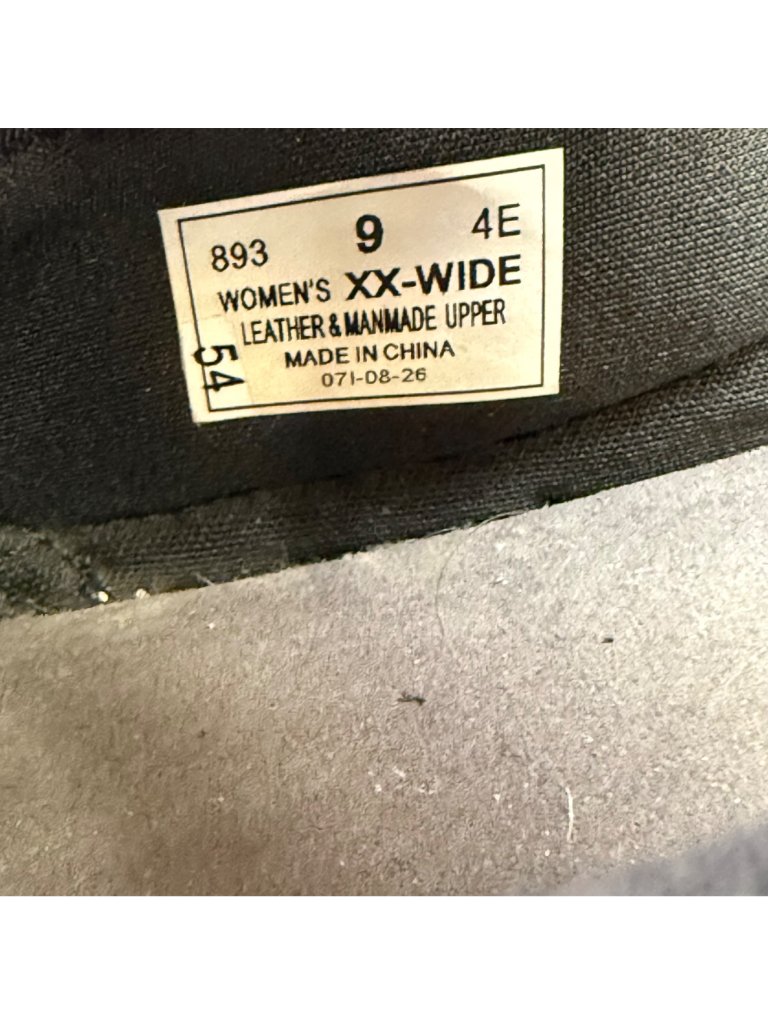 Orthofeet Sanibel Mary Jane Shoes Women's Size 9 Xx-Wide Black Leather Walking — image 7 of 8